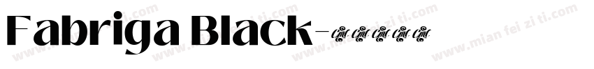 Fabriga Black字体转换